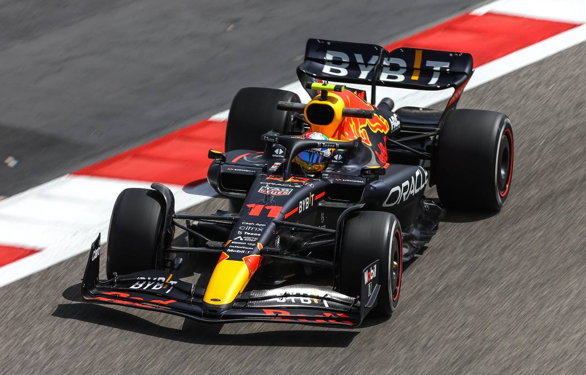 Sergio Perez during pre-season testing. Bahrain March 2022.