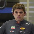 Max Verstappen in the Red Bull garage. Bahrain March 2022