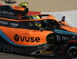 Norris says the 2022 cars are affected by wind