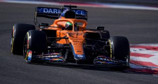 Pato O'Ward testing for McLaren. Abu Dhabi, December 2021.
