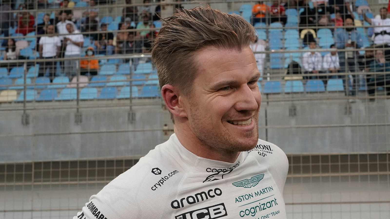 Nico Hulkenberg standing on the grid before the race. Bahrain March 2022