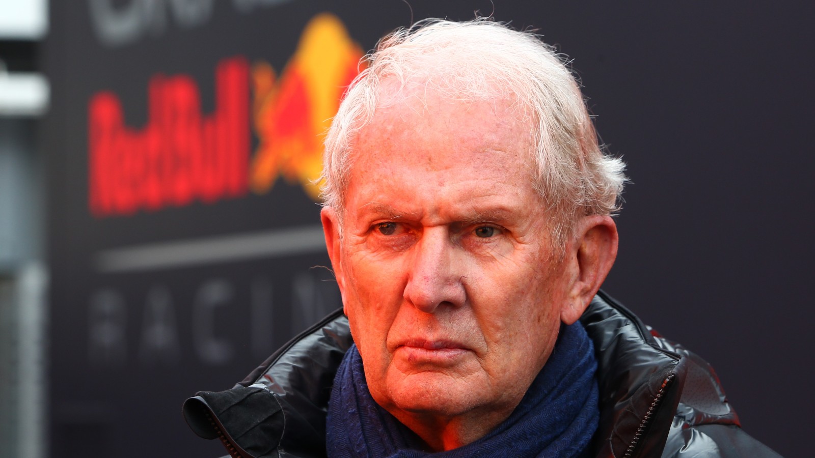 Helmut Marko, Red Bull, looks serious. Spain, February 2022.