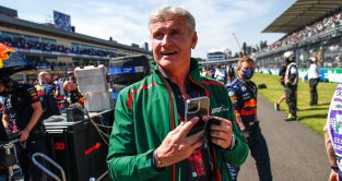David Coulthard on the grid during the Mexican Grand Prix. Mexico, November 2021.