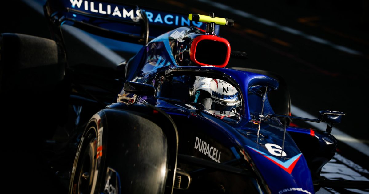 Nicholas Latifi up close Williams Racing. Saudi Arabia March 2022