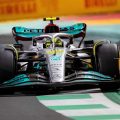 梅赛德斯车手刘易斯·汉密尔顿（Lewis Hamilton）行动。吉达2022年3月。