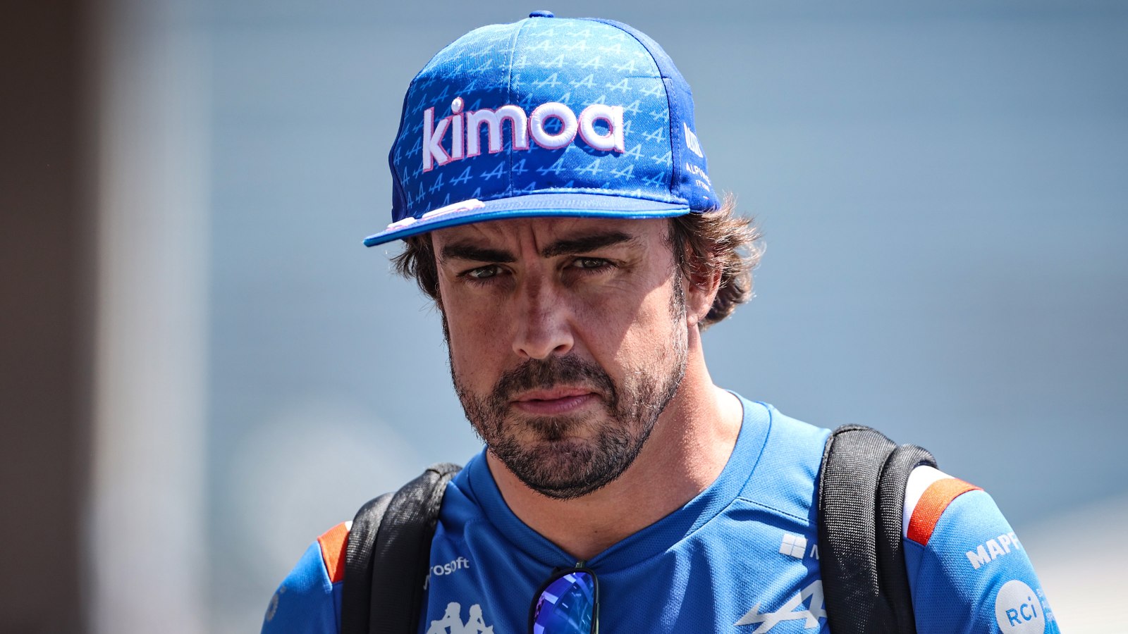 Fernando Alonso arrives at the Jeddah Corniche Circuit. Saudi Arabia, March 2022