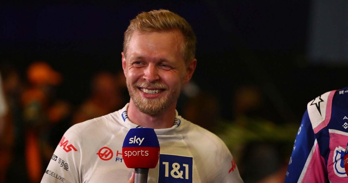 Kevin Magnussen interviewed by Sky. Saudi Arabia March 2022.