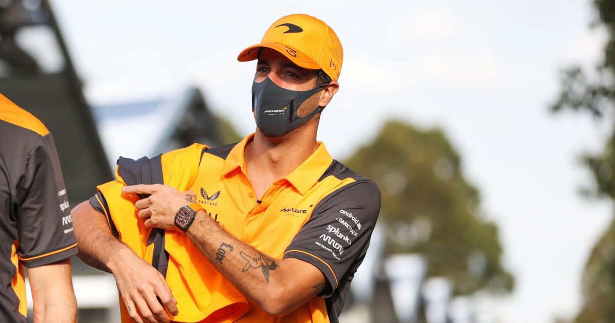 Daniel Ricciardo in the paddock. Melbourne April 2022.