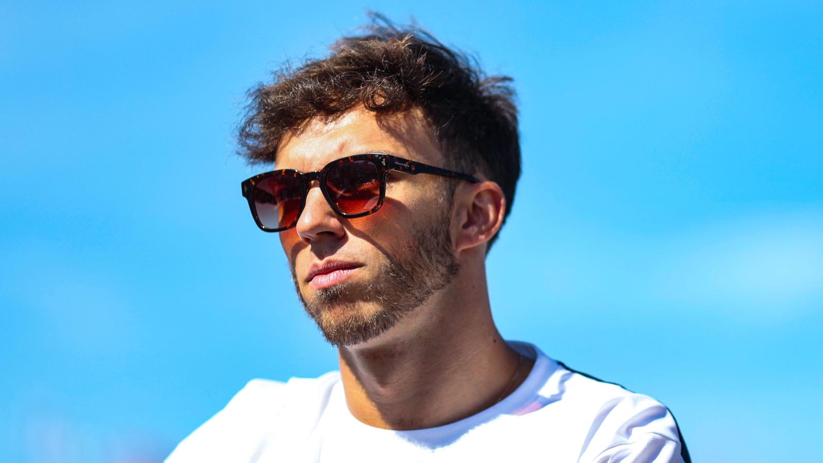 Pierre Gasly on the driver's parade. Melbourne April 2022.