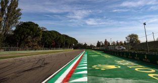 A view of the Imola track. Italy, October 2020.