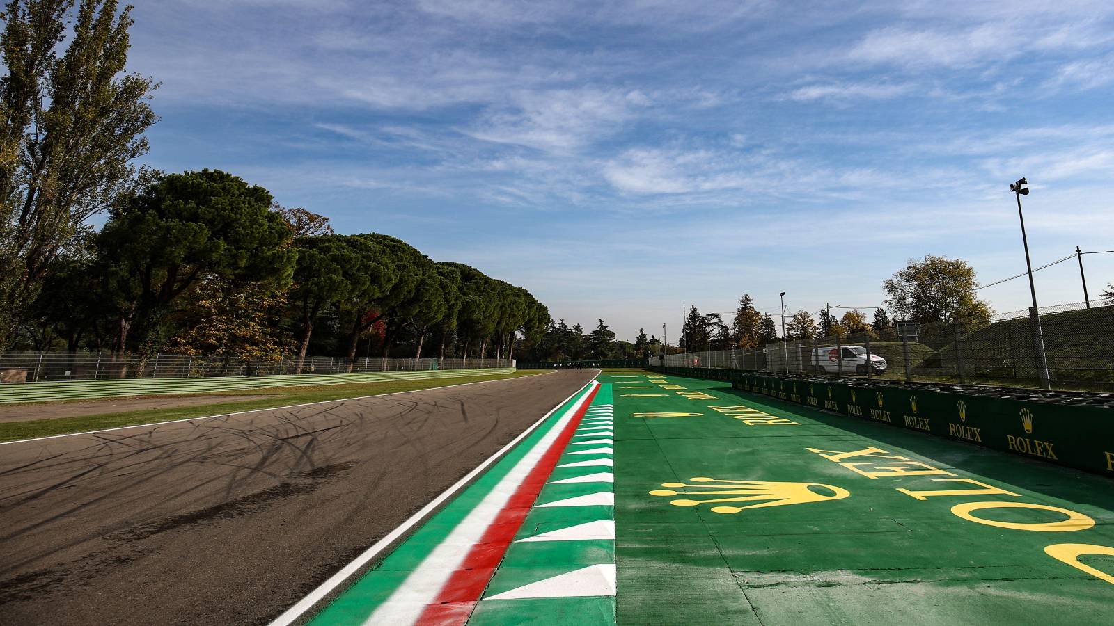 A view of the Imola track. Italy, October 2020.