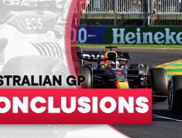 Conclusions from the Australian Grand Prix