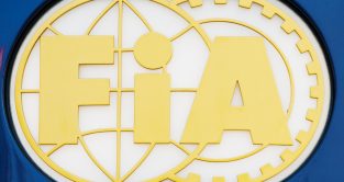 The FIA logo. February 2008.