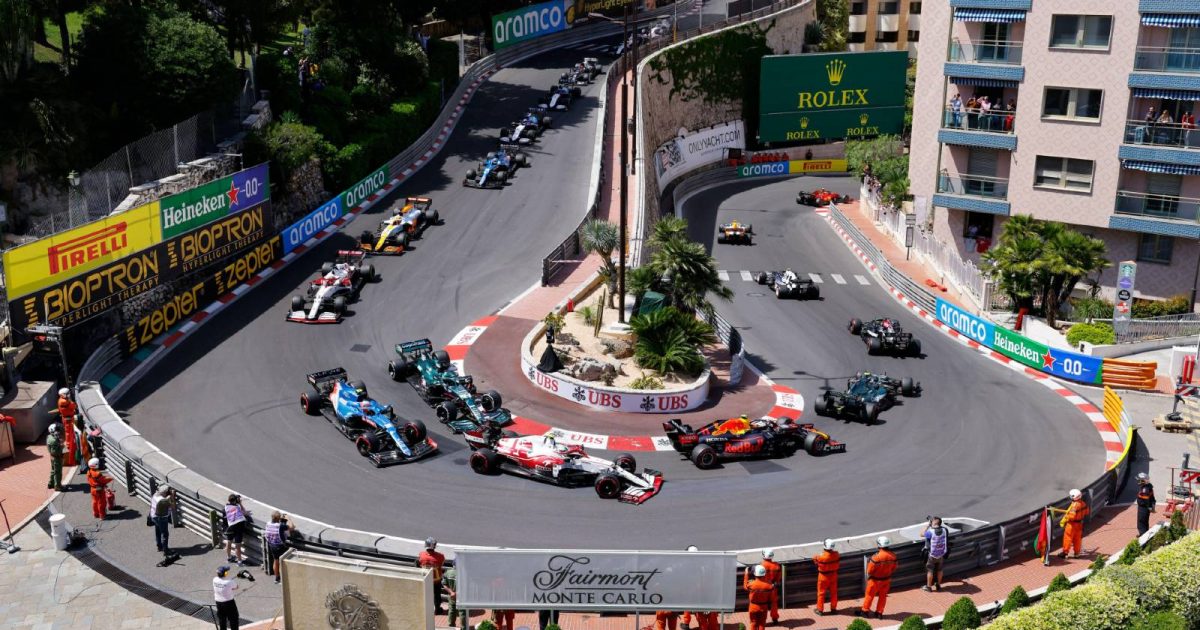 Hairpin during the Monaco GP. Monte Carlo May 2021.