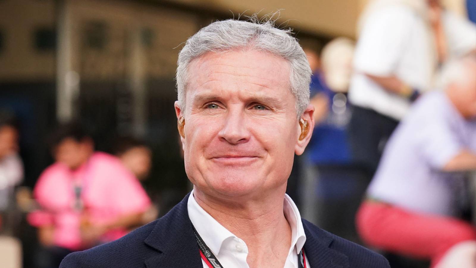 Close-up of David Coulthard. Bahrain March 2022.