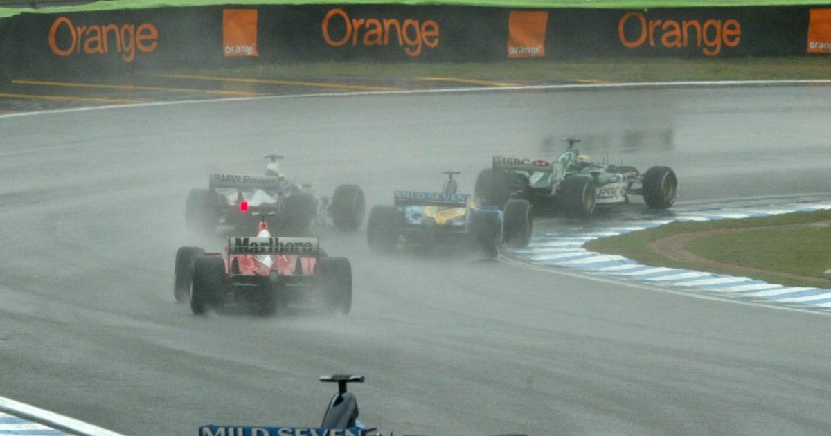 司机在塞纳美国F1测试Brazilian GP 2003.