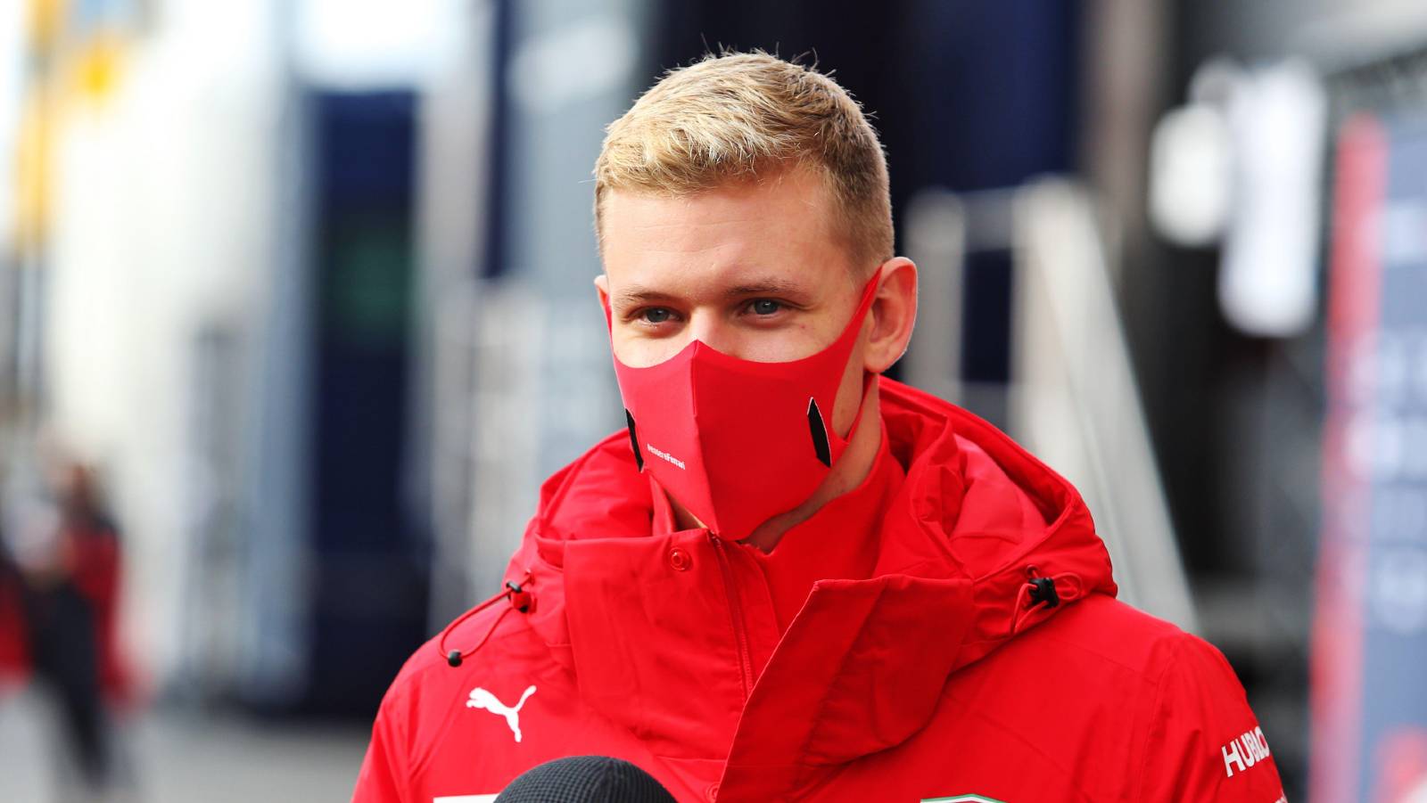 Mick Schumacher in Ferrari colours. Nurburgring October 2020.