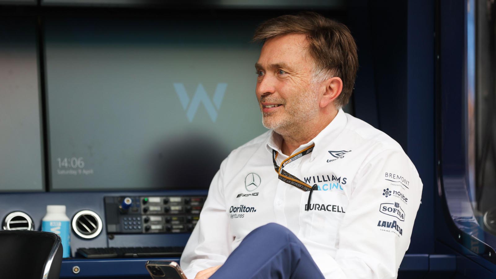 Williams team principal Jost Capito. Melbourne April 2022.