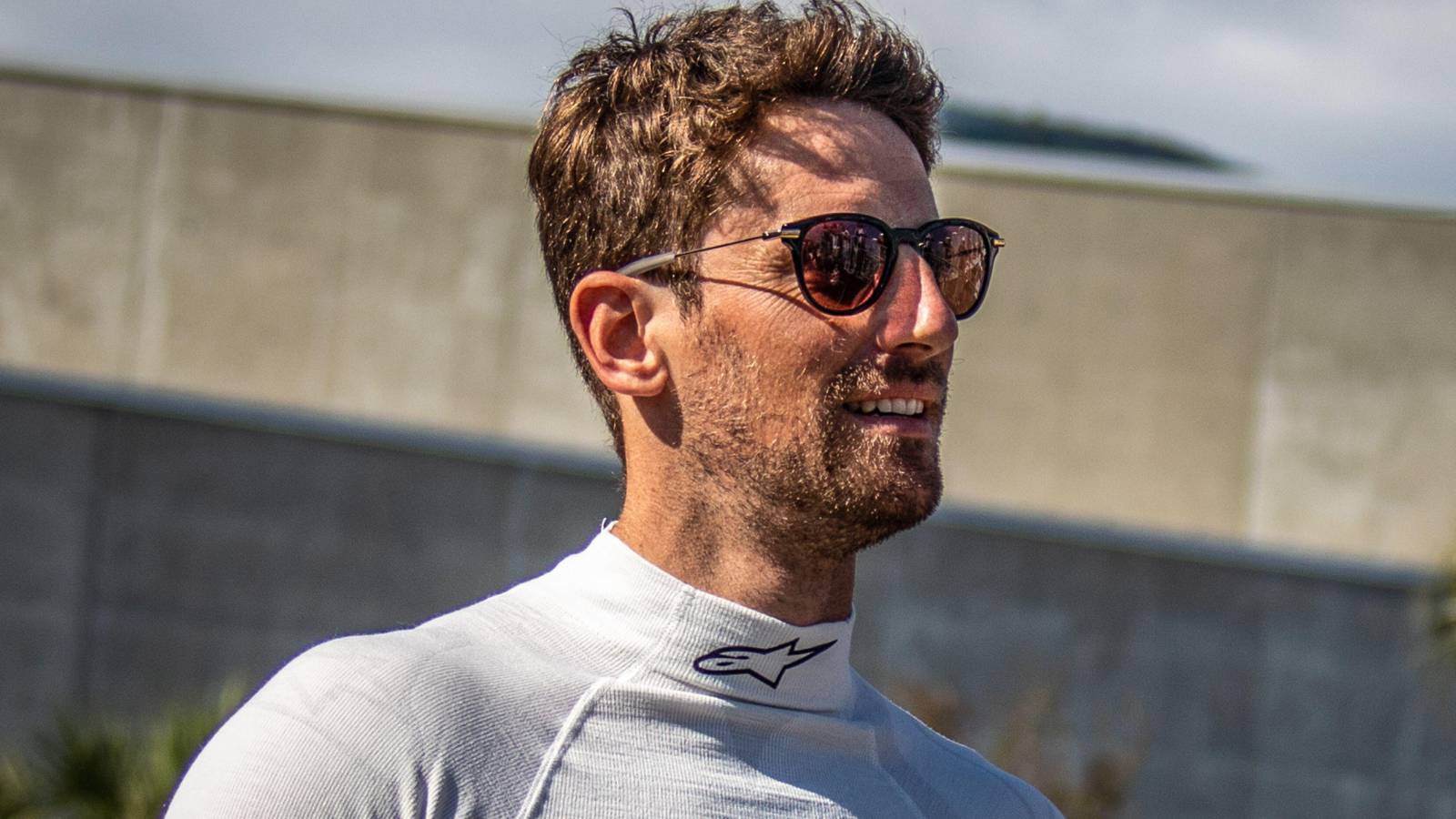 Ex F1 driver Romain Grosjean wearing sunglasses. United States, February 2022.