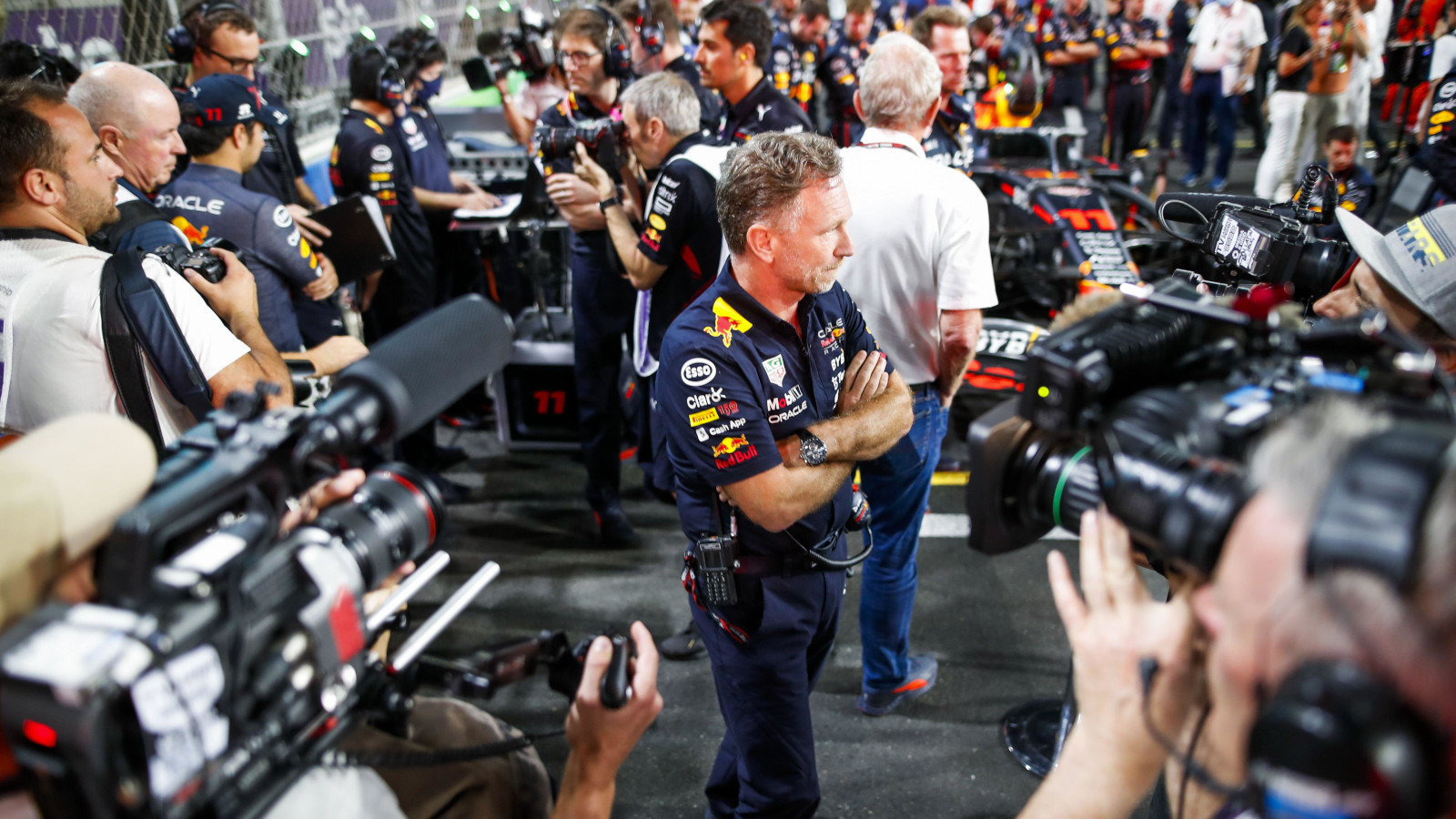 Christian Horner cameras. Saudi Arabia March 2022
