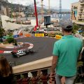 Pierre Gasly going around the streets of Monaco. Monaco May 2021