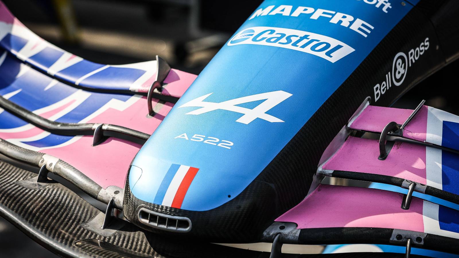 The front wing of the Alpine A522. Australia, April 2022.