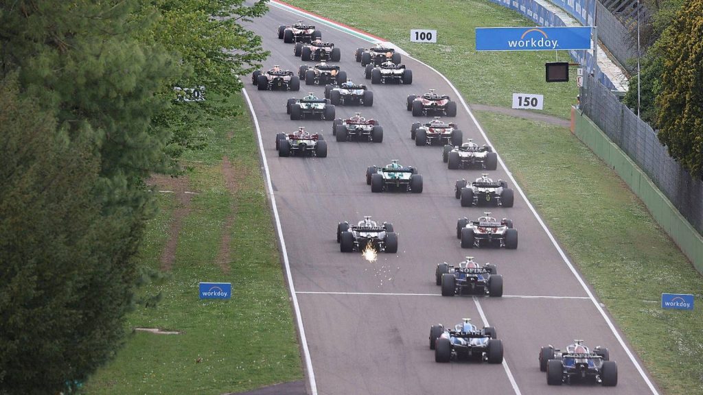 Picture of the Imola sprint from above. Italy, April 2022.