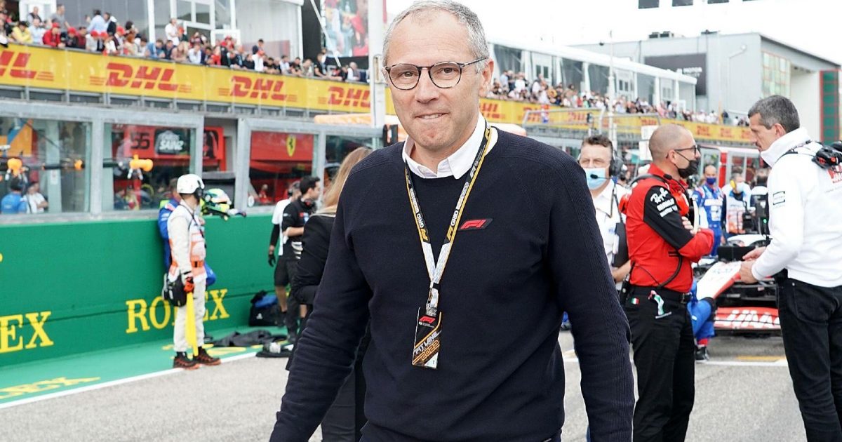 Formula 1 boss Stefano Domenicali on the grid. Imola, April 2022.