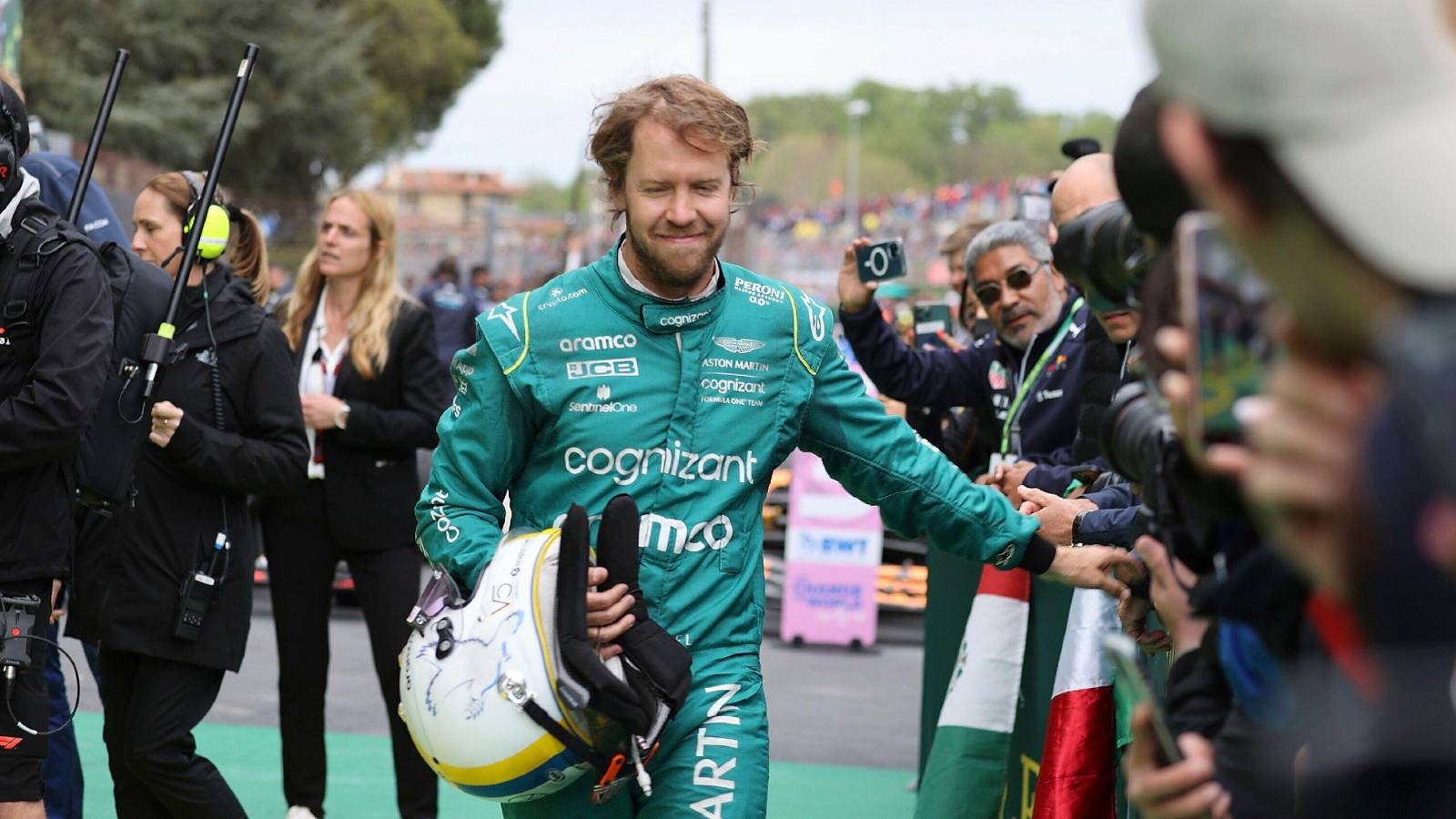 Sebastian Vettel after the Emilia Romagna GP. Imola April 2022.