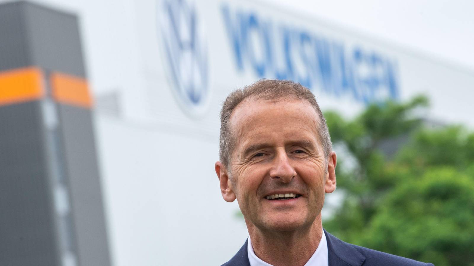 VW CEO Herbert Diess. Zwickau June 2021.