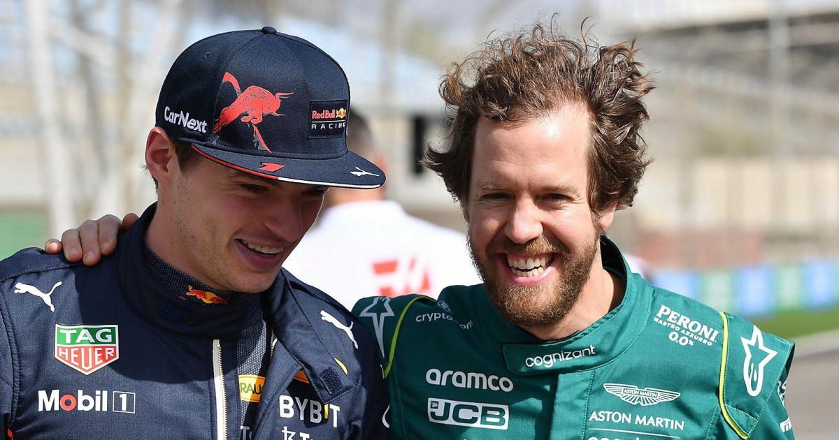 Sebastian Vettel and Max Verstappen. Bahrain March 2022