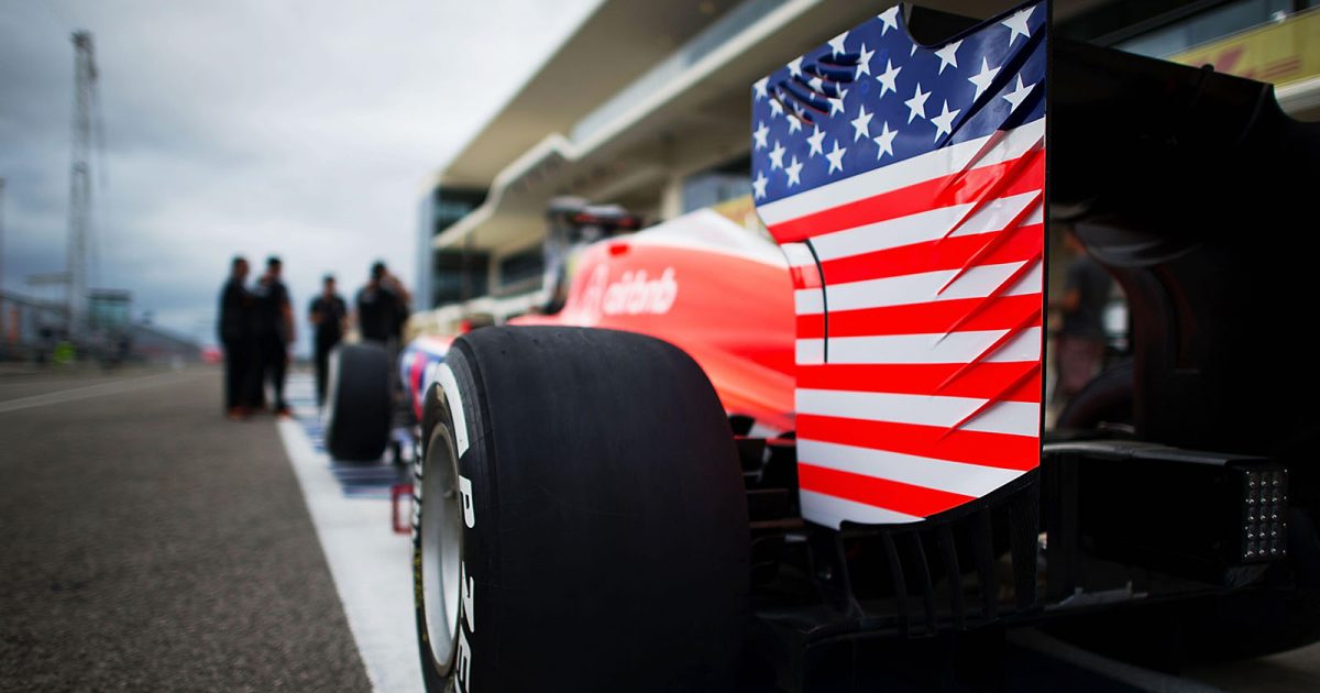 MANOR MARUSSIA F1团队后翼。美国大奖赛，2015年10月。