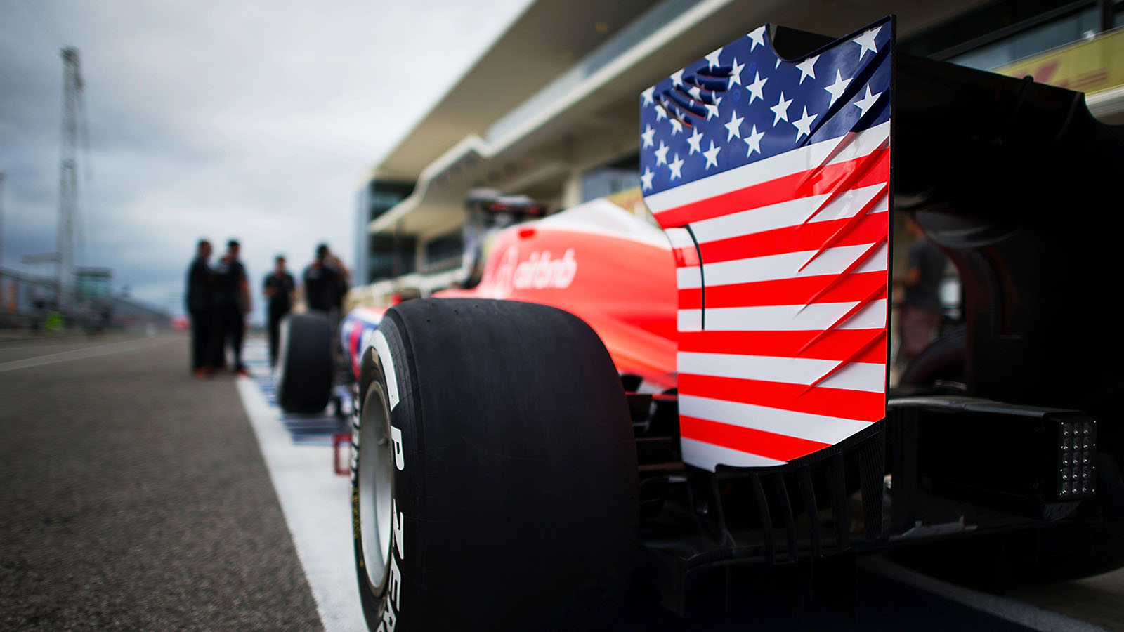 Manor Marussia F1 Team rear wing. United States Grand Prix, October 2015.