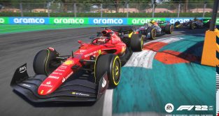 F1 22 in-game screenshot of Charles Leclerc.