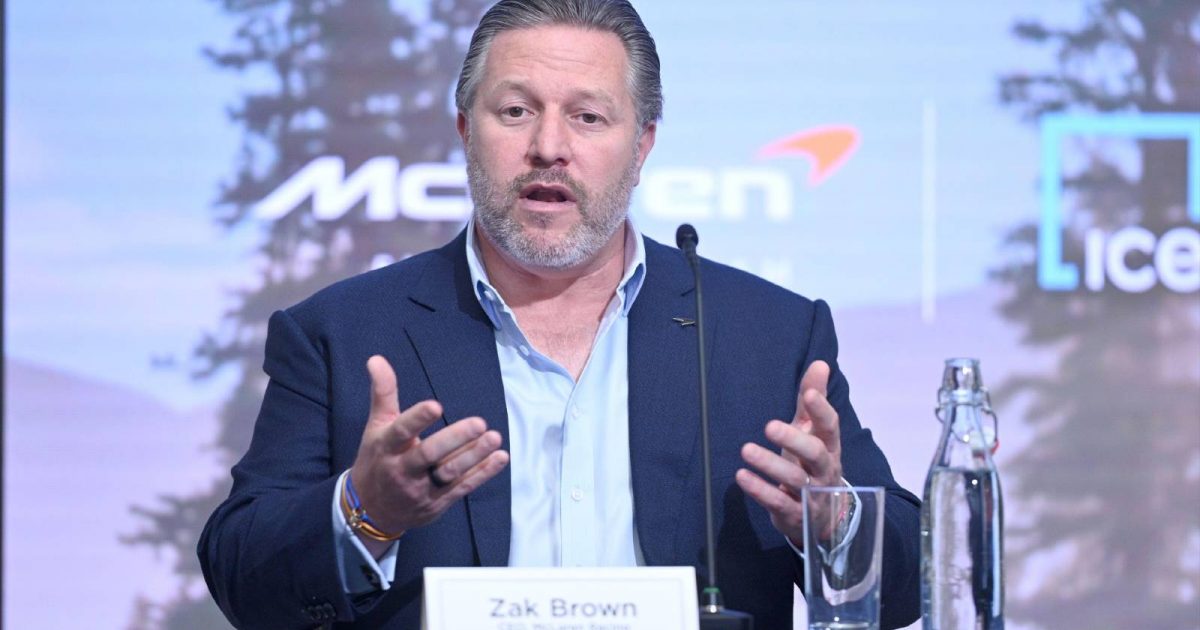 McLaren Racing CEO Zak Brown. New York April 2022.
