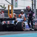 Ocon out of Miami qualifying with cracked chassis