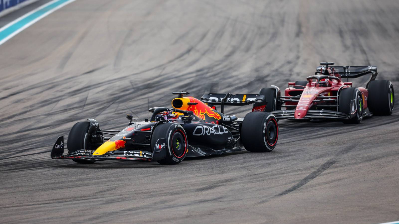 F1 Miami GP: Verstappen holds off Leclerc to win after late safety car