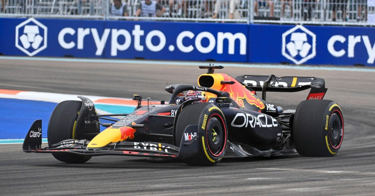 Max Verstappen during the Miami Grand Prix. Miami, May 2022.
