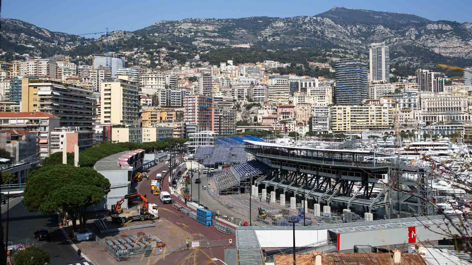 The Monaco Grand Prix skyline. April 2022.