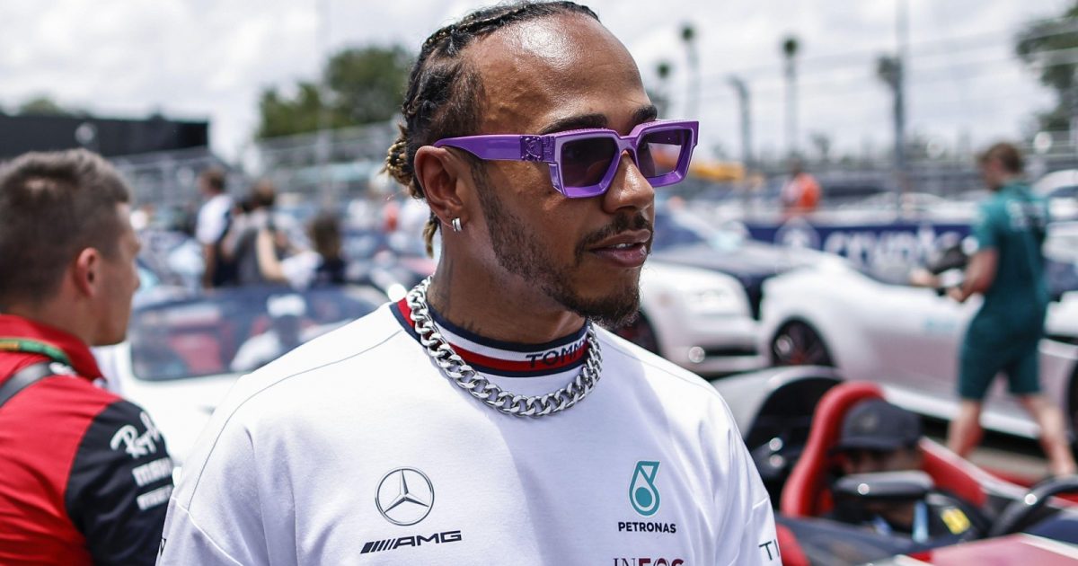Lewis Hamilton before the Miami Grand Prix. Miami, May 2022.