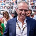 Stefano Domenicali smiling on the grid in Miami. United States, May 2022.