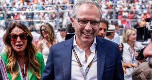 Stefano Domenicali smiling on the grid in Miami. United States, May 2022.