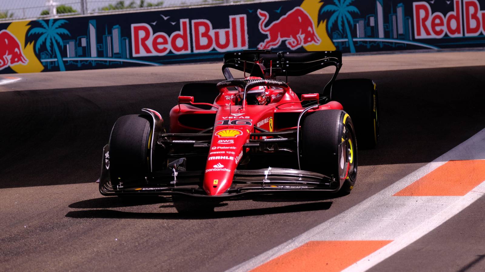 Charles Leclerc, Ferrari, in action. United States, May 2022.