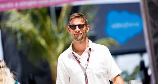 Jenson Button in the F1 paddock. Miami May 2022.