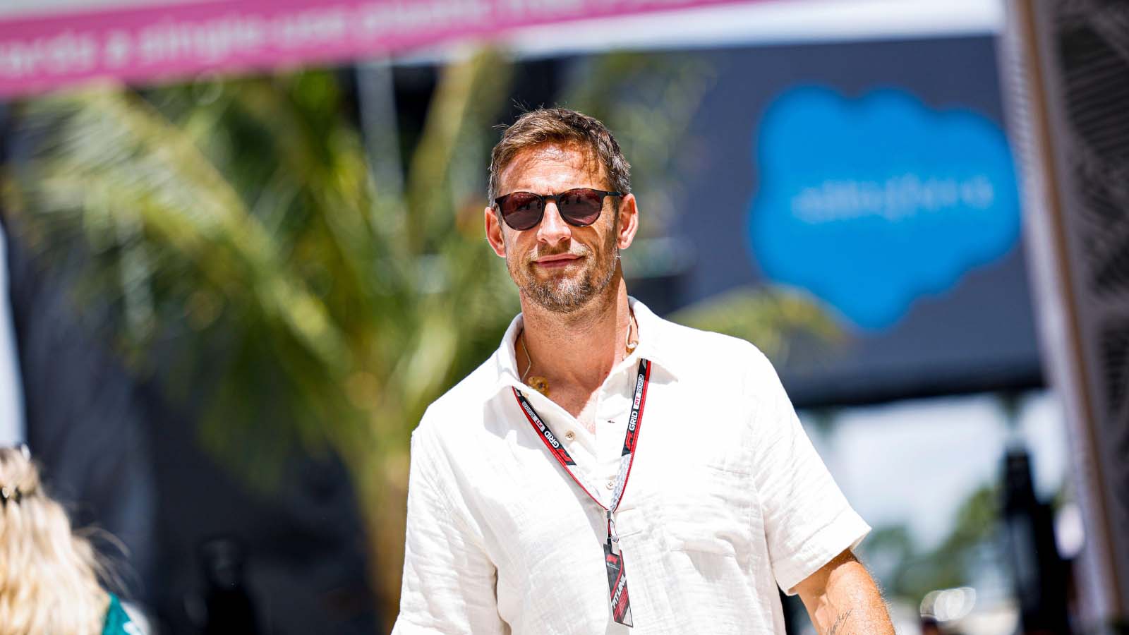 Jenson Button in the paddock. Miami May 2022.
