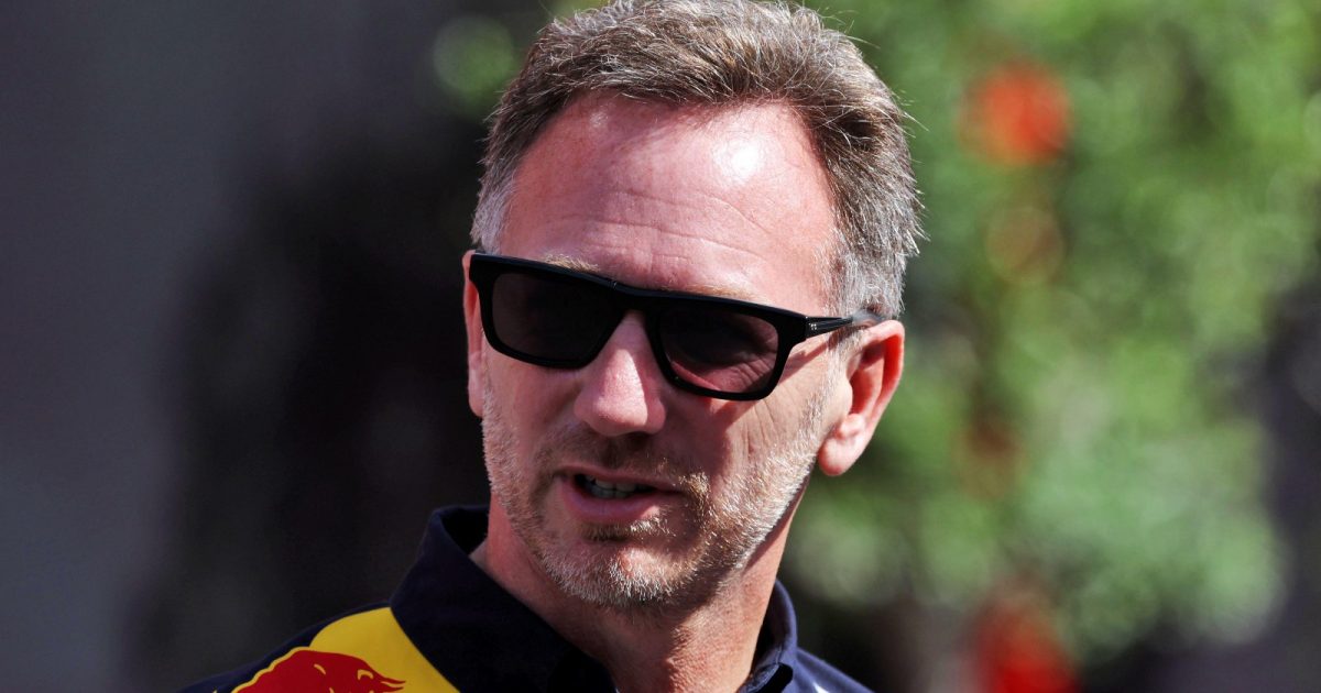 Christian Horner wearing sunglasses. Barcelona, May 2022.
