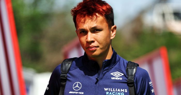 Alex Albon arriving at the track. Barcelona, May 2022.