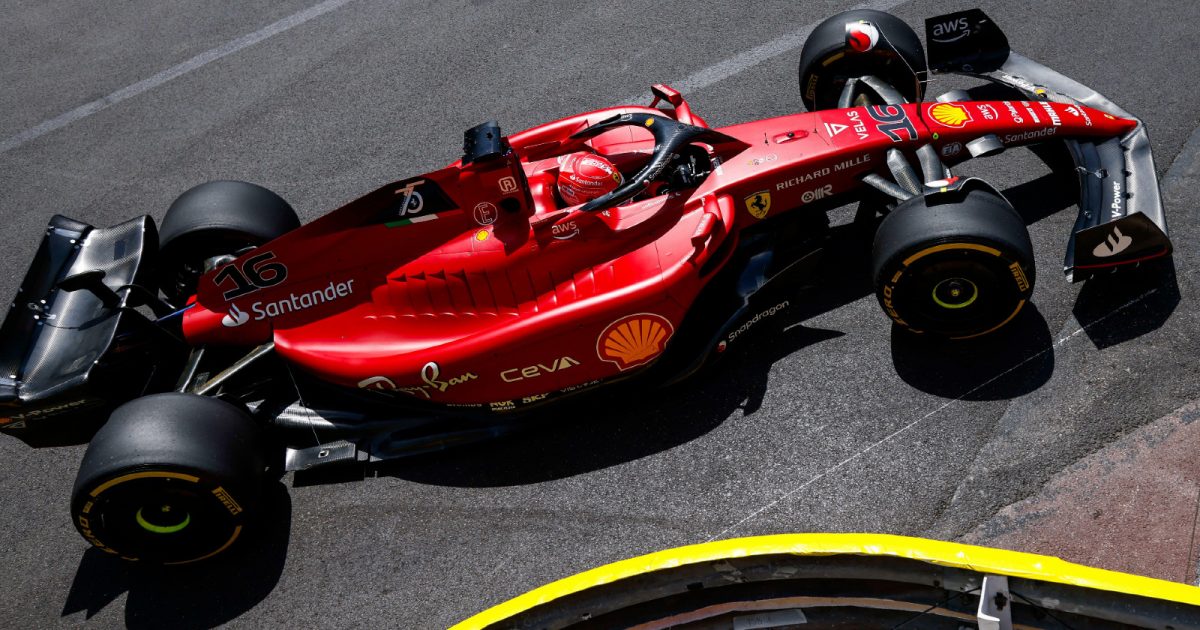 Ferrari's Charles Leclerc on track during practice for the Monaco Grand Prix. Monte Carlo, May 2022. Results
