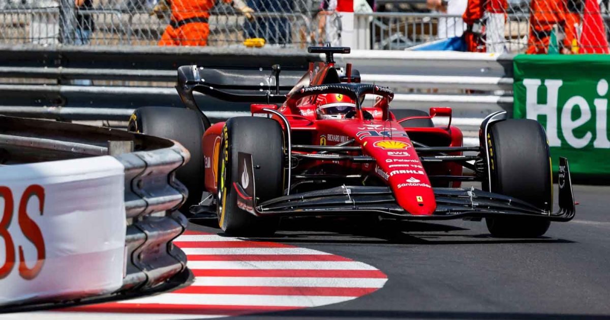 Charles Leclerc in FP2. Monaco May 2022.