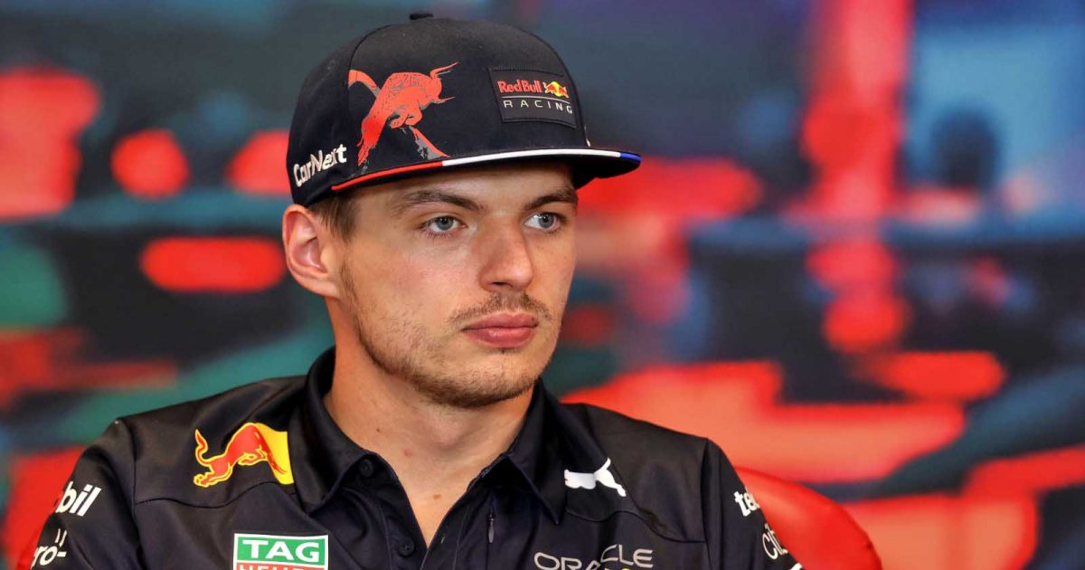 Max Verstappen in the press conference. Monaco May 2022.